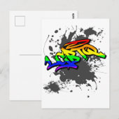 LGBTQ Graffiti | LGBTQ+ Pride Postkarte Briefkaart (Voorkant / Achterkant)