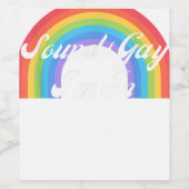 LGBTQ Grappige Gay Pride Retro - Klinkt Gay Ik In Wijn Etiket (Enkel label)