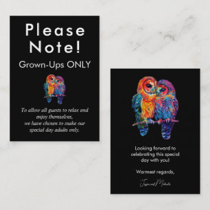 LGBTQ+ Grown-ups Alleen budget Eeuwige Eenheid Informatiekaartje