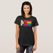 LGBTQ+ Grunge Flag Inclusive Progressive Pride Fla T-shirt (Voorkant volledig)
