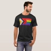 LGBTQ+ Grunge Flag Inclusive Progressive Pride Fla T-shirt (Voorkant volledig)