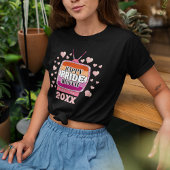 LGBTQ Happy Pride Month, tv met Lesbische vlag T-shirt