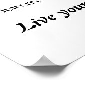 LGBTQ Happy Pride: Zonnebloem in de Kleur van de V Poster (Hoek)