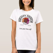 LGBTQ Happy Pride: Zonnebloem in Lesbische vlag Kl T-shirt (Voorkant)