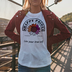 LGBTQ Happy Pride: Zonnebloem in Lesbische vlag Kl T-shirt