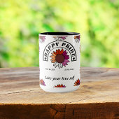 LGBTQ Happy Pride: Zonnebloem in Lesbische vlag Kl Tweekleurige Koffiemok