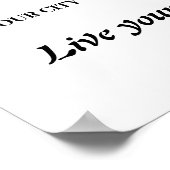 LGBTQ Happy Pride: Zonnebloem in regenboogkleuren Poster (Hoek)