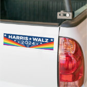 LGBTQ Harris Walz 2024 Bumpersticker (Op Truck)