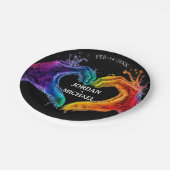 🌈LGBTQ Heart of Pride wedding Papieren Bordje (Gekanteld)