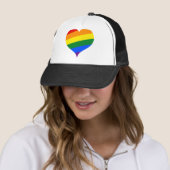 LGBTQ Heart Rainbow Trucker Pet (In situ)