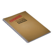 LGBTQ Homoseksuele Agenda Funny Notitieboek (Rechterzijde)