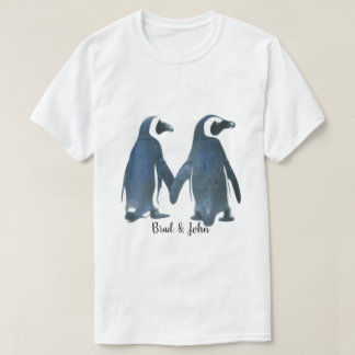 LGBTQ-homoseksuele pinguïns in liefde T-shirt