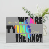 LGBTQ-huwelijk Save The Date (Staand voorkant)