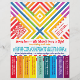 LGBTQ+ huwelijksorganisator flyer