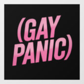 LGBTQ-hysterie protest Pride Raamsticker (Vel)