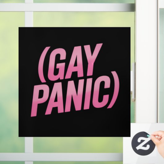 LGBTQ-hysterie protest Pride Raamsticker (Huis)