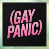 LGBTQ-hysterie protest Pride Raamsticker (Vel 3)
