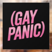 LGBTQ-hysterie protest Pride Raamsticker (Vel 2)