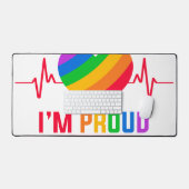 LGBTQ_I ben trots op digitale kunst Bureaumat (Keyboard & Muis)