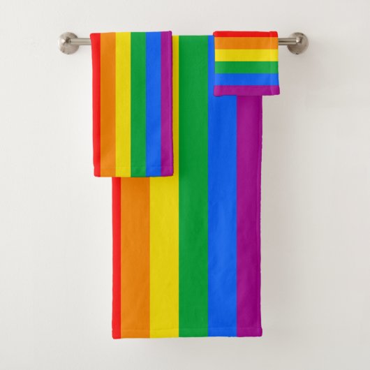 LGBTQ+ INCLUSIEF PRIDE FLAG BAD HANDDOEK (Insitu)