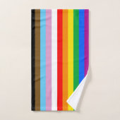 LGBTQ+ INCLUSIEF PRIDE FLAG BAD HANDDOEK (Handdoek)