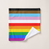 LGBTQ+ INCLUSIEF PRIDE FLAG BAD HANDDOEK (Wasdoekje)