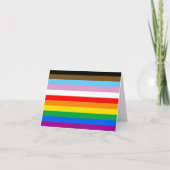 LGBTQ+ INCLUSIEF PRIDE FLAG BEDANKKAART (Voorkant)