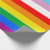 LGBTQ+ INCLUSIEF PRIDE FLAG CADEAUPAPIER (Hoek)