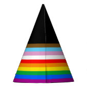 LGBTQ+ INCLUSIEF PRIDE FLAG FEESTHOEDJES (Achterkant)