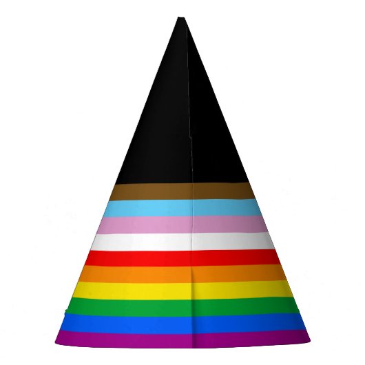 LGBTQ+ INCLUSIEF PRIDE FLAG FEESTHOEDJES (Achterkant)