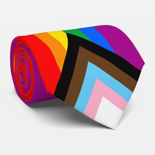 LGBTQ+ INCLUSIEF PRIDE FLAG FLEECE BLANKET NECK TI STROPDAS (Opgerold)