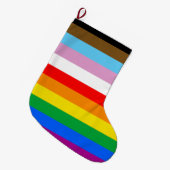 LGBTQ+ INCLUSIEF PRIDE FLAG GROTE KERSTSOK (Voorkant (Hangend))