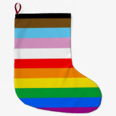 LGBTQ+ INCLUSIEF PRIDE FLAG GROTE KERSTSOK (Voorkant)