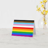LGBTQ+ INCLUSIEF PRIDE FLAG KAART (Gele Bloem)