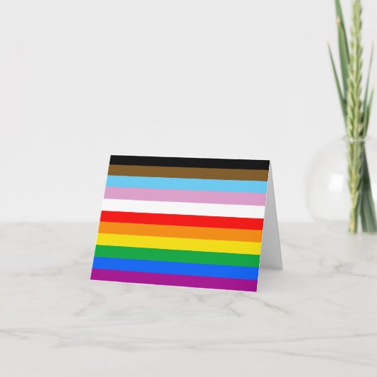 LGBTQ+ INCLUSIEF PRIDE FLAG KAART (Voorkant)