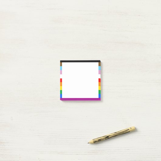 LGBTQ+ INCLUSIEF PRIDE FLAG POST-IT® NOTES (Op bureau)