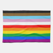 LGBTQ+ INCLUSIEF PRIDE FLAG THEEDOEK (Horizontaal)