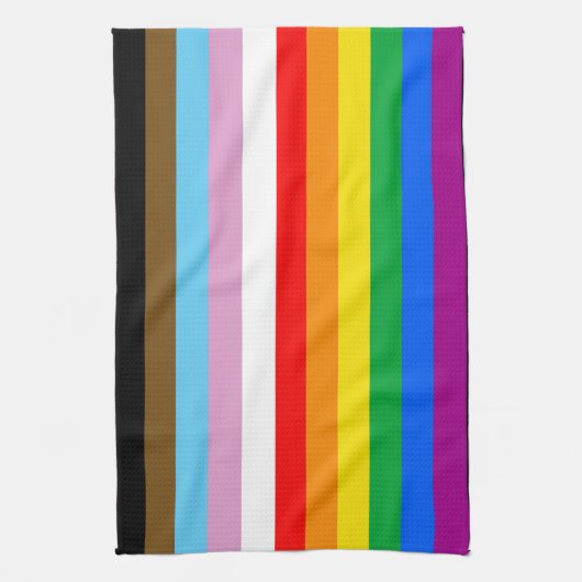 LGBTQ+ INCLUSIEF PRIDE FLAG THEEDOEK (Verticaal)