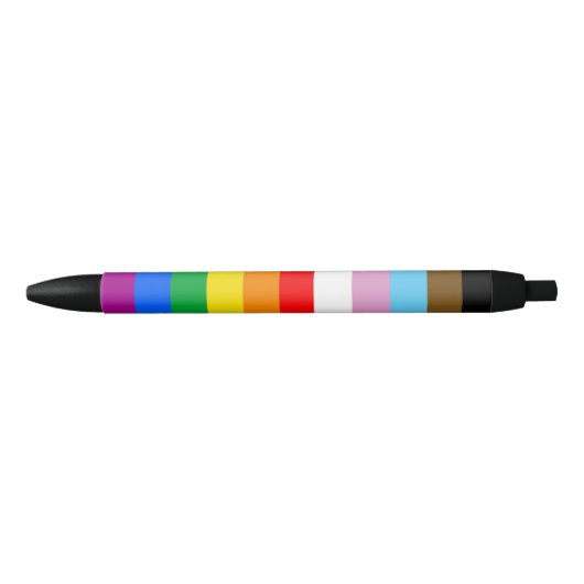 LGBTQ+ INCLUSIEF PRIDE FLAG ZWARTE INKT PEN (Voorkant)