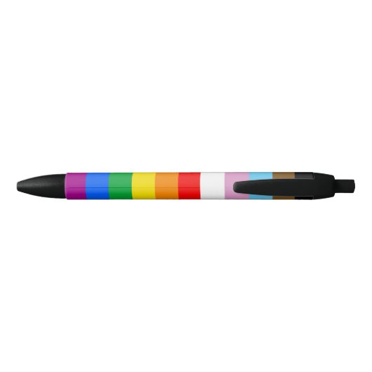 LGBTQ+ INCLUSIEF PRIDE FLAG ZWARTE INKT PEN (Achterkant)