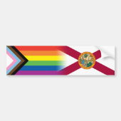 LGBTQ Inclusief Progress Pride Florida Say Gay Bumpersticker (Voorkant)