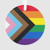 Lgbtq Inclusief regenboogdiversiteit Homo Pride vl Ornament (achterkant)
