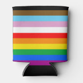 LGBTQ+ INCLUSIEVE PRIDE-VLAG BLIKJESKOELER (Voorkant)