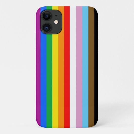 LGBTQ+ inclusieve Pride-vlag Case-Mate iPhone Case (Achterkant)