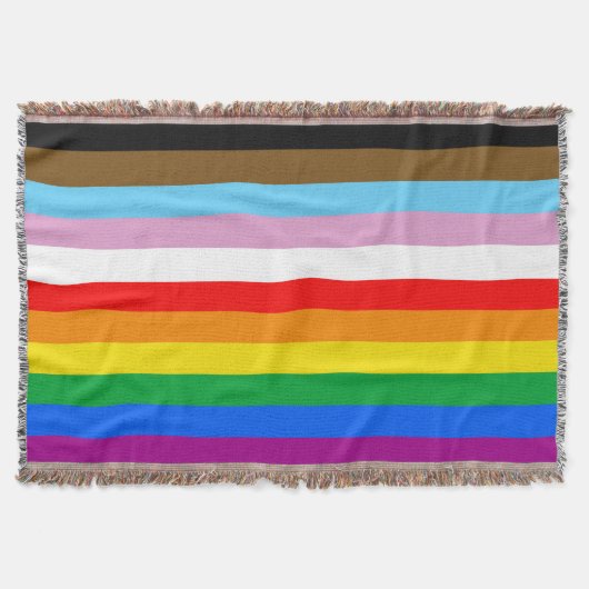 LGBTQ+ INCLUSIEVE PRIDE-VLAG DEKEN (Voorkant)