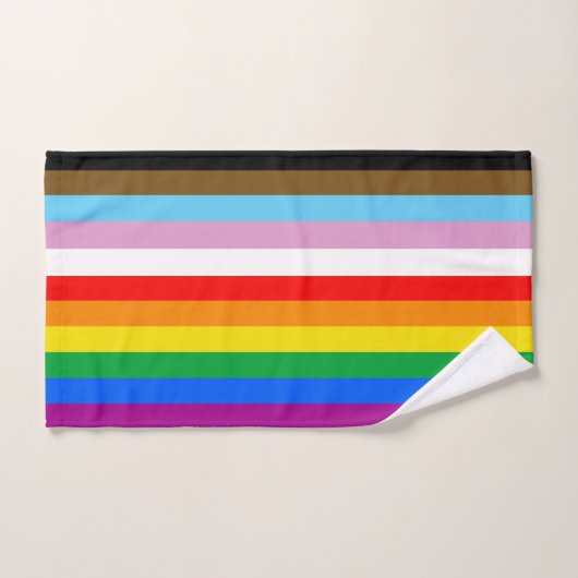 LGBTQ+ inclusieve Pride-vlag Handdoek (Handdoek)