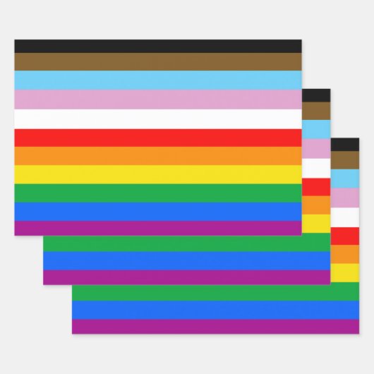 LGBTQ+ INCLUSIEVE PRIDE-VLAG INPAKPAPIER VEL (Set)