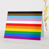 LGBTQ+ INCLUSIEVE PRIDE-VLAG KAART (Gele Bloem)