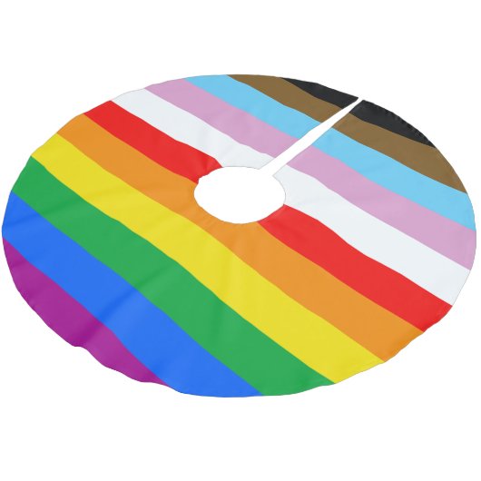 LGBTQ+ INCLUSIEVE PRIDE-VLAG KERSTBOOM ROK (Gekanteld)