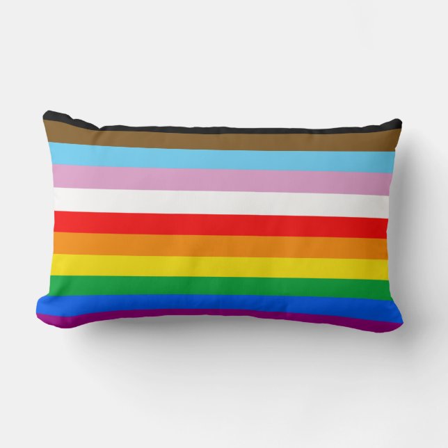 LGBTQ+ INCLUSIEVE PRIDE-VLAG KUSSEN (Voorkant)